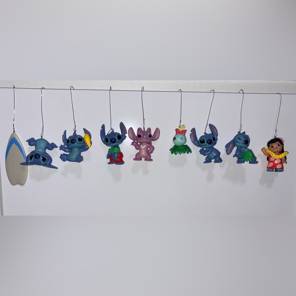 Stitch and Friends Christmas ornaments Set